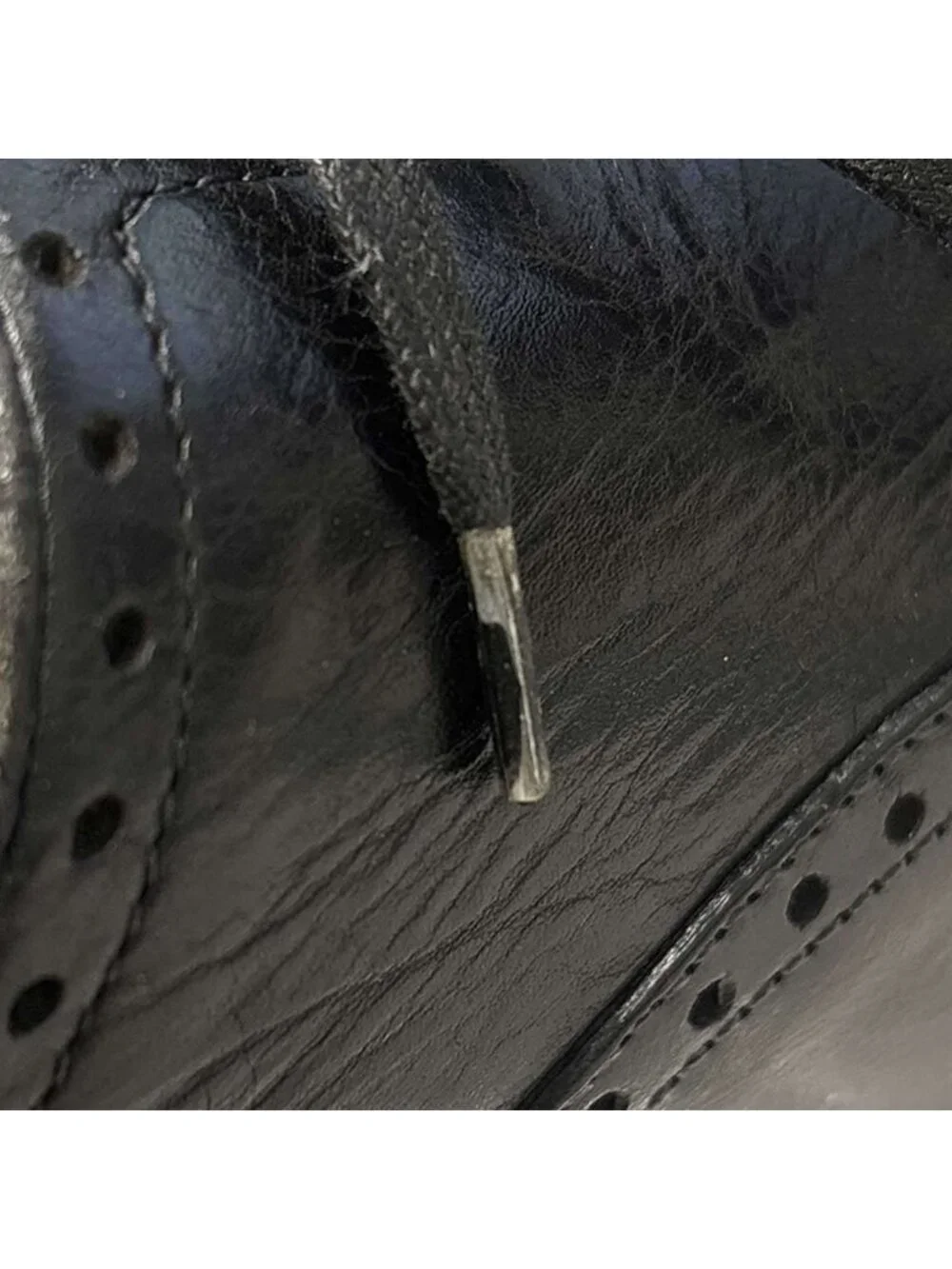 Dolce & Gabbana Medallion Leather Shoes Black 6 - Picture 9 of 9